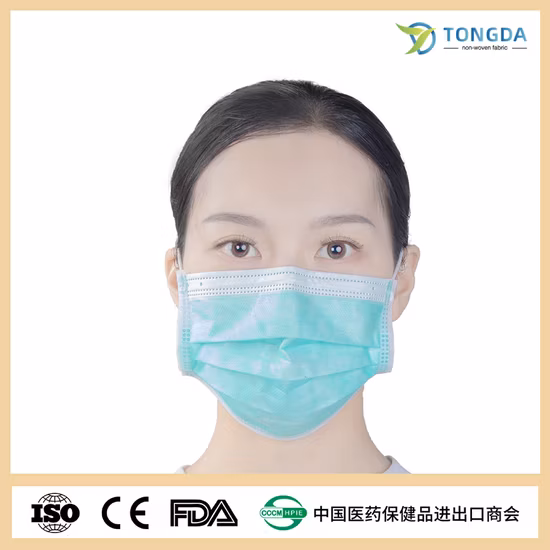 OEM Manufacture Hospital 3 Ply Surgical CE Non-Woven Disposable Medical Face Mask