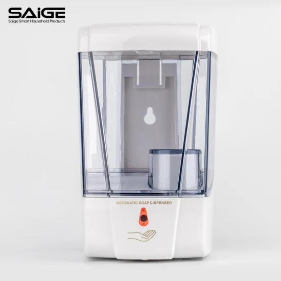 Saige 700ml 호텔 잘 고정된 자동 감지기 Touchless 자동적인 젤 액체 비누 분배기
