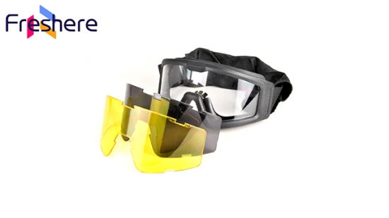 안전 고글을 쏘는 교환 가능한 렌즈 안개 방지 안경이 있는 전술 고글